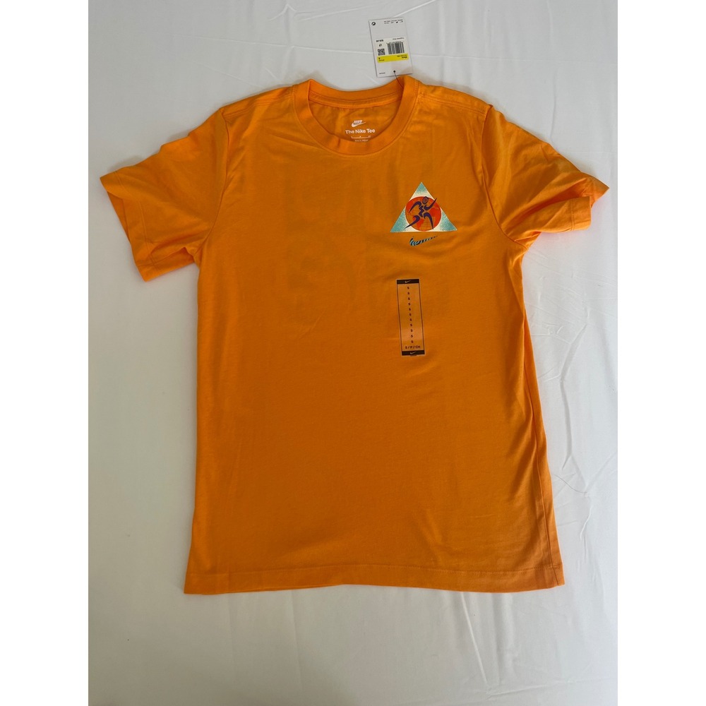 Nike Mens‎ Global Transcendence Graphic T-Shirt Orange DQ1069-886 Small NWT